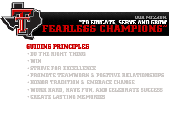 Texas Tech Athletics Mission Statement