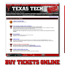 Texas Tech Tickets Online